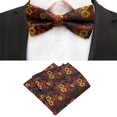 thumbnail image 2 of RV Corbata floral para hombre, pañuelo, pajarita y pañuelo de bolsillo azul Sailing Electrónica, 2 of 5