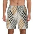 thumbnail image 2 of Goofa Geometric Printed Men's Swim Trunks Board Shorts Quick Dry Mens Swimming Trunks with Compression Liner,Breathable Fit Hawaii Beach Shorts-Large, 2 of 9
