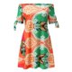 thumbnail image 4 of Vestido tipo jersey con estampado de flores Gegular de manga corta a la moda para mujer Pompotops ghjkhdj15211, 4 of 6