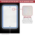 thumbnail image 2 of Reflective Aluminum Metal Sign with Blue Border, 12 x 18, Rust Free Aluminum, Pre-punched 3/8" Mounting Holes, Radius Corners (10 Pack), 2 of 9