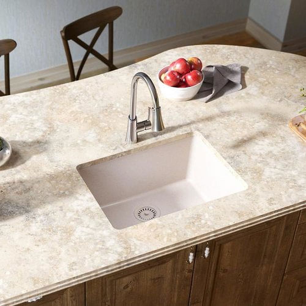 Elkay ELGU2522 Gourmet 25" Single Basin Granite Composite Kitchen Sink For Undermount - image 3 of 7