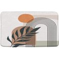 thumbnail image 5 of Boho Bathroom Rug Cute Green Plant Bathtub Non-Slip Mat Abstract Stripes Mid Century Printed Contemporary Aesthetic Art for Bathroom Tub Shower Decor 29.5x17.7inch, 5 of 5