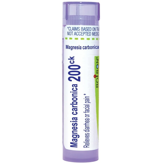 Boiron Magnesia Carbonica 200CK, Homeopathic Medicine for Diarrhea Or Facial Pain, 80 Pellets