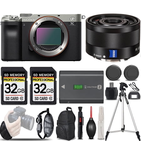 Sony a7C Camera (Silver) +35mm f/2.8 ZA Lens -LOADED KIT