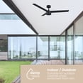 thumbnail image 6 of Breeze 52in 3-Blade Smart Ceiling Fan in Matte Black Works With iOS or Android App, 6 of 10