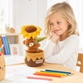 thumbnail image 5 of Plush Toy Sunflower Bear Potted Creative Soft Stuffed Animal Figure Home Desk Decor 1 Pack, 5 of 7
