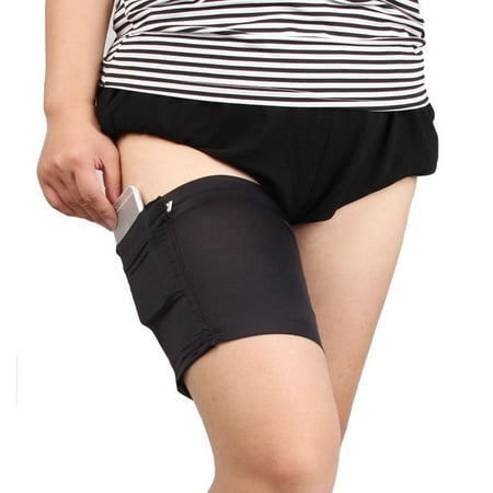 

Famure Ladies Anti-Slip Thigh Sock Strap with Mobile Phone Bag Pockets