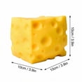 thumbnail image 2 of HCBY Cheese Stress Toy, Stress Relief Squeeze Toy, Hidden Mouse Interactive Toy, Yellow Cheese Modeling, Realistic Porous Texture Novelty Stress Toy For Kids And Adults, 2 of 5