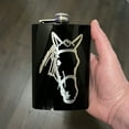 thumbnail image 3 of 8oz Horse BLACK Flask, 3 of 3