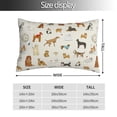 thumbnail image 2 of Lsque Dogs Funny Pets Pattern Bedding Waterproof Pillow Protector Zippered Queen – Bed Bug Proof Pillow Encasement-14"x20", 2 of 6