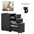 thumbnail image 2 of Dextrus 3-Drawer Metal Filing Cabinet Rolling with Legal/Letter /A4 Size Black, 2 of 5