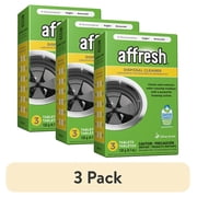 (3 pack) Affresh Garbage Disposal Cleaner, Removes Odor-Causing Residues, 3 Tablets
