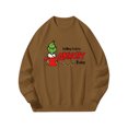 thumbnail image 1 of Corashan Chandail de Noël Laid Abordable pour Hommes, Chandail de Sport Imprimé de Noël, Manches Amples, Col Rond, Marron, 4TG, 1 of 3