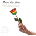 thumbnail image 4 of Forever Rose, a Genuine, One of a Kind, Real Rainbow Rose, Hand Dipped in Lacquer and Trimmed in 24K Gold, 4 of 6