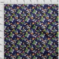 thumbnail image 4 of oneOone Cotton Cambric Blue Fabric Abstract Sewing Craft Projects Fabric Prints By Yard 56 Inch Wide, 4 of 5