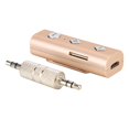 thumbnail image 2 of Transmisor receptor de audio y música estéreo Bluetooth AUX de 3,5 mm para coche, oro rosa, 2 of 8