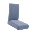 thumbnail image 1 of para Sillas con Respaldo Alto Funda de Asiento Extraíble Y Estirable Funda de Silla de Comedor Lavable Suave de Color para Bodas Hogar C Azul grisáceo Yotijar Funda de color sólido, 1 of 8