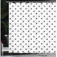 thumbnail image 4 of Ambesonne Japanese Shower Curtain, Polka Dots Yin Yang, 69"Wx84"L, White Black, 4 of 5