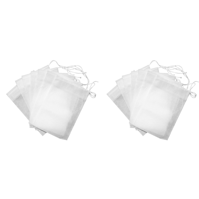 1000PCS Disposable Tea Bags Non-woven Empty Filter Bag for Spice Tea With Draw String Tea Filter Bag Empty Teabags Kitchen Tool 200PCS 6X8cm