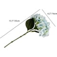 thumbnail image 2 of 3pcs Light Blue Hydrangea Flowers Silk Flowers for Home Kitchen Wedding Decorations (vase not Included), 2 of 5