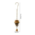 thumbnail image 3 of Virelaxpo Iron Pinecone Wind Chimes for Christmas Decoration, Outdoor and Indoor Hanging Ornament with Bronze Finish, 28cm Length Metal Pendant, 3 of 6