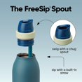 thumbnail image 4 of Owala FreeSip - Botella de agua de acero inoxidable con popote para deportes y viajes, sin BPA, 24 onzas, mezclilla, 4 of 4