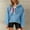 004Blue, variant on Women’s Fuzzy Fleece Pullover Jacket Long Sleeve Button Down Sweater Winter Warm Sweatshirt Coat with Pockets
