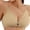 Khaki, variant on Jelly Bras For Women Front Closure Bra Womens Metal Clasp Wireless Racerback Comfort Bralette Black M-3Xl