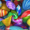 thumbnail image 6 of Kll Colorful Easter Eggs1 Print Women'S Sarong Coverups Short Bathing Suit Wrap Skirt Beach Wrap Swimsuit Cover Ups, 6 of 7