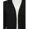thumbnail image 4 of JJ Perfection Women's Solid Knit Open Front Cardigan With Pockets (Plus Size Available), 4 of 4