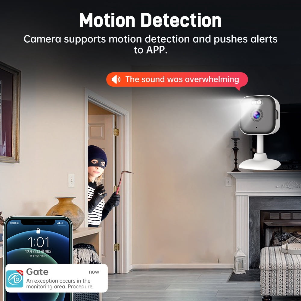 5MP HD Dual-Band WiFi Camera | Full-color night vision | Two-way voice communication | Motion detection alarm | Home baby monitor pet monitor