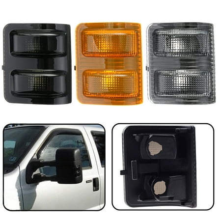 3 Colors Tow Mirror Turn Signal Light Lens Lh Amber Rh Pair Set For 99 2016 Ford Truck