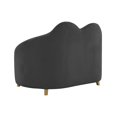 thumbnail image 4 of Lit pour Animaux de Compagnie en Velours Noir Cloud, 4 of 7