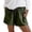 Green, variant on High Waist Summer Shorts For Loose Fit Casual Beach Shorts with Wide Leg Comfortable Elastic Waistband Womens Tunic Tops Short Sleeve