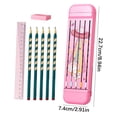 thumbnail image 2 of NWOKYZGH Pencil Stationery Box Set Ruler Pencil Eraser, 2 of 3