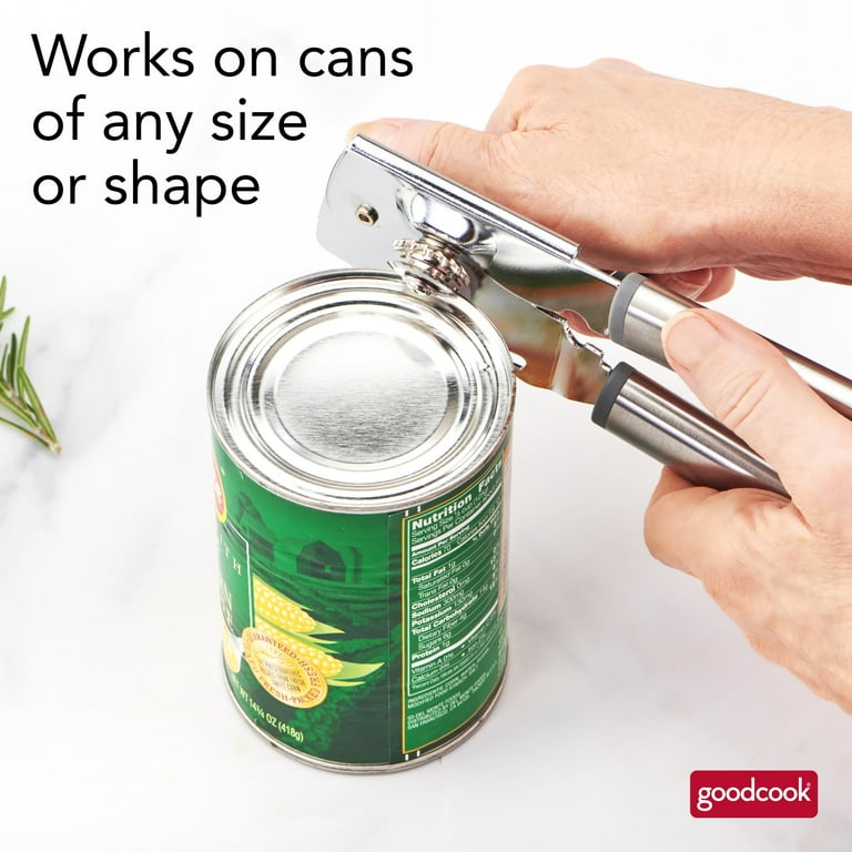 GoodCook Pro Deluxe Manual Can Opener with Sharp Cut & Smooth Turn