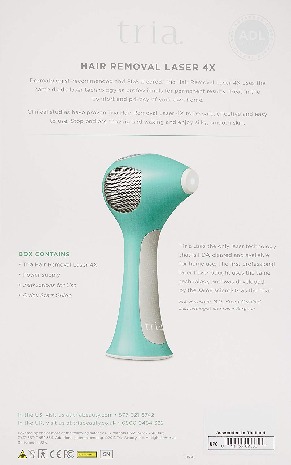 449 Value Tria Beauty At Home Hair Removal Laser 4x Device Green