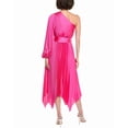 thumbnail image 2 of Milly womens  Essi Solid Pleated One-Shoulder Maxi Dress, 10, Pink, 2 of 3