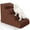 Brown, variant on Niubya, Dog Stairs for Small Dogs, 3 Steps High Density Foam Dog Ramp, Extra Wide Non-Slip Pet Steps for High Beds Or Couch, Soft Foam Doggie Ladder for Dogs Injured, Older Pets, Small Cats, Gray