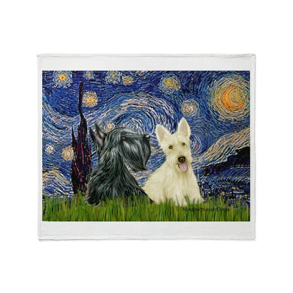 CafePress - Starry /Scotty Pair Throw Blanket - Soft Fleece Throw Blanket, 50"x60" for All Ages