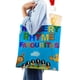 thumbnail image 4 of Nursery Rhymes Bolso de tela con estampado de lienzo para mujer, bolsa de compras reutilizable y estética, con cremallera interior, regalo para mujer,38*45cm., 4 of 6