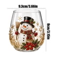 thumbnail image 3 of Christmas Glassware, Christmas Drinking Glasses for Family Holiday Gatherings, 3D Embossed Christmas Tree Glass Cups for Home Bar Use, Decorative 3D Christmas Icon Glasses for, 3 of 6