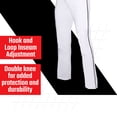thumbnail image 4 of Baseball Express Men's Triple Play Open Bottom Baseball Pants, Adjustable Length, Piped Adult Game Pant With Elastic Waistband and Double Knee, YKK Zipper, White/Black, Large, 4 of 5