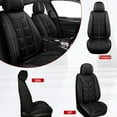 thumbnail image 5 of DIKSOAKR Car Seat Covers for Honda HR-V 2016-2025: 2 Front Seat Waterproof Leather Automotive Seat Protectors - Black, 5 of 5