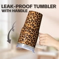 thumbnail image 5 of 20oz Geometric Pattern Textured Travel Coffee Mug, Stainless Steel Double Wall Insulated Tumbler with Handle Leak Proof, 5 of 5