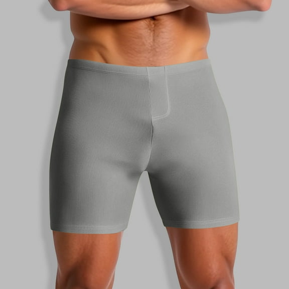 PNTUTB Men's Summer Solid Color Lightweight Breathable Athletic Fitness High Stretch Casual Comfortable Knit Shorts