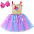 thumbnail image 3 of Disfraz de helado de caramelo de Candyland, vestido de tul para fiesta de cumpleaños de niñas, vestidos de princesa para niñas pequeñas, ropa de vacaciones, 3 of 5