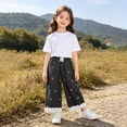 thumbnail image 6 of EnJoCho Girls Jeans Wide Leg Elastic High Waist Loose Fit Pocketed Denim Trousers Classic Bottoms For Kids Spring Autumn Back-to-School Daily Fashion Casual Wear, 6 of 9