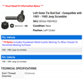thumbnail image 2 of Left Outer Tie Rod End - Compatible with 1981 - 1985 Jeep Scrambler 1982 1983 1984, 2 of 2