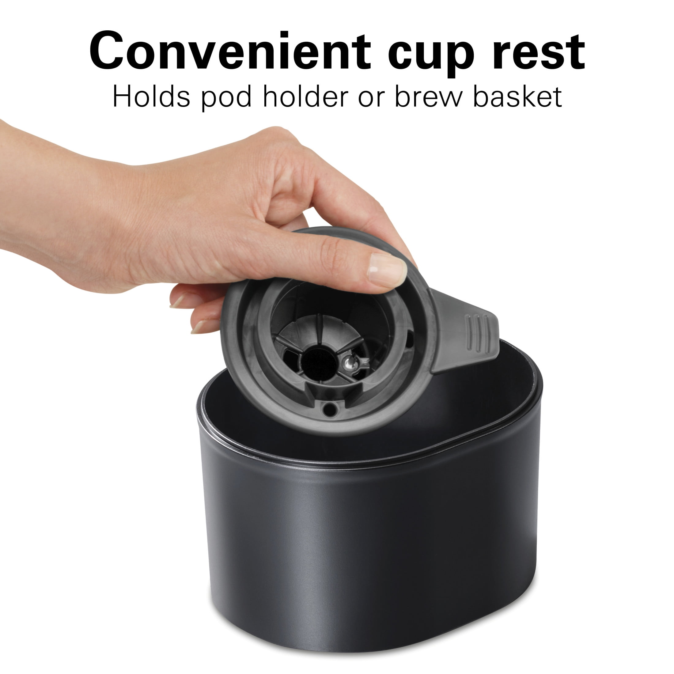 Hamilton Beach FlexBrew Single Serve Coffee Maker, Iced & Hot Coffee Brewer with Removable 50 oz Water Reservoir, Black